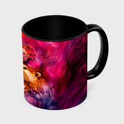 Кружка 3D Четыре выдры, цвет: 3D-белый + черный