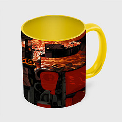 Кружка 3D CSGO howl kase, цвет: 3D-белый + желтый