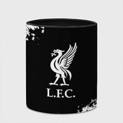 Кружка 3D Ливерпуль краски текстура, цвет: 3D-белый + черный — фото 2