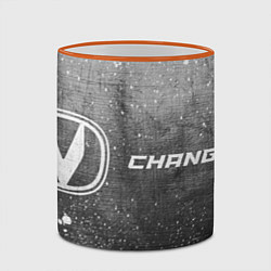 Кружка 3D Changan - grey gradient по-горизонтали, цвет: 3D-оранжевый кант — фото 2