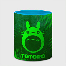 Кружка 3D Totoro - green gradient, цвет: 3D-белый + небесно-голубой — фото 2