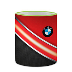 Кружка 3D BMW geometry steel, цвет: 3D-светло-зеленый кант — фото 2