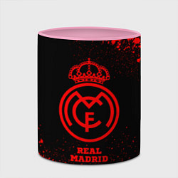 Кружка 3D Real Madrid - red gradient, цвет: 3D-белый + розовый — фото 2