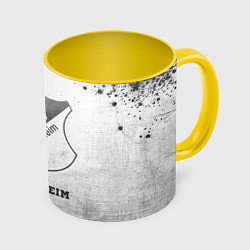 Кружка 3D Hoffenheim - white gradient, цвет: 3D-белый + желтый