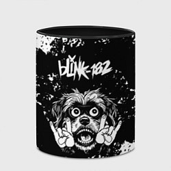 Кружка 3D Blink 182 рок пес, цвет: 3D-белый + черный — фото 2