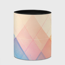 Кружка 3D Abstract art - triangle, цвет: 3D-белый + черный — фото 2