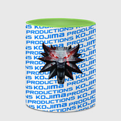 Кружка 3D Kojima x witcher, цвет: 3D-белый + светло-зеленый — фото 2