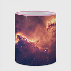 Кружка 3D Космические облака и звезды, цвет: 3D-розовый кант — фото 2