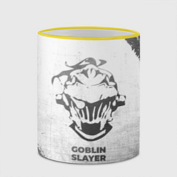 Кружка 3D Goblin Slayer - white gradient, цвет: 3D-желтый кант — фото 2