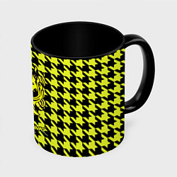 Кружка 3D Cyberpunk 2077 pattern, цвет: 3D-белый + черный