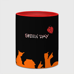 Кружка 3D Green day rock, цвет: 3D-белый + красный — фото 2