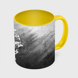 Кружка 3D Goblin Slayer - grey gradient, цвет: 3D-белый + желтый