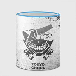 Кружка 3D Tokyo Ghoul - white gradient, цвет: 3D-небесно-голубой кант — фото 2