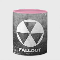 Кружка 3D Fallout - grey gradient, цвет: 3D-белый + розовый — фото 2