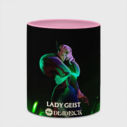 Кружка 3D Lady Geist Deadlock, цвет: 3D-белый + розовый — фото 2