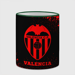 Кружка 3D Valencia - red gradient, цвет: 3D-зеленый кант — фото 2