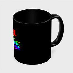 Кружка 3D Game over gradient, цвет: 3D-белый + черный