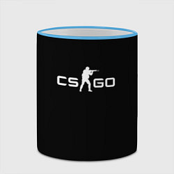 Кружка 3D CSGO logo, цвет: 3D-небесно-голубой кант — фото 2