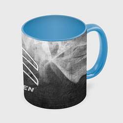 Кружка 3D Citroen - grey gradient, цвет: 3D-белый + небесно-голубой