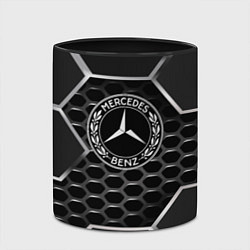 Кружка 3D Mercedes carbon, цвет: 3D-белый + черный — фото 2