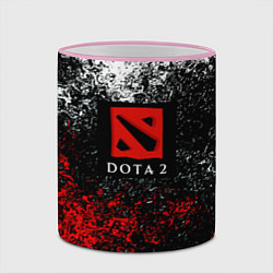 Кружка 3D Dota 2 брызги красок, цвет: 3D-розовый кант — фото 2