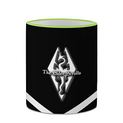 Кружка 3D The Elder Scrolls geometry steel, цвет: 3D-светло-зеленый кант — фото 2
