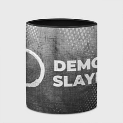 Кружка 3D Demon Slayer - grey gradient по-горизонтали, цвет: 3D-белый + черный — фото 2