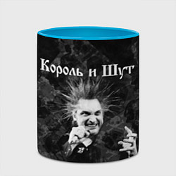 Кружка 3D Король и Шут Горшенев, цвет: 3D-белый + небесно-голубой — фото 2