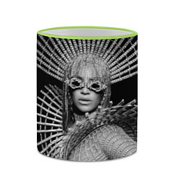 Кружка 3D Beyonce R&B, цвет: 3D-светло-зеленый кант — фото 2