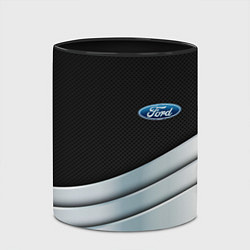 Кружка 3D FORD metal texture, цвет: 3D-белый + черный — фото 2
