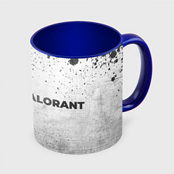 Кружка 3D Valorant - white gradient по-горизонтали, цвет: 3D-белый + синий