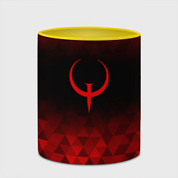 Кружка 3D Quake red poly, цвет: 3D-белый + желтый — фото 2