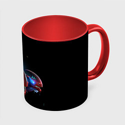 Кружка 3D Disruptor dota 2, цвет: 3D-белый + красный