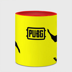 Кружка 3D PUBG краски текстура, цвет: 3D-белый + красный — фото 2