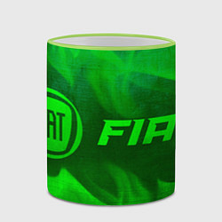 Кружка 3D Fiat - green gradient по-горизонтали, цвет: 3D-светло-зеленый кант — фото 2