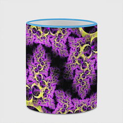 Кружка 3D Абстракция фракталов, цвет: 3D-небесно-голубой кант — фото 2