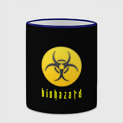 Кружка 3D Resident Evil biohazard, цвет: 3D-синий кант — фото 2