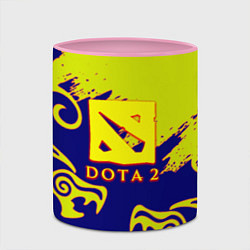 Кружка 3D Dota dragon steel, цвет: 3D-белый + розовый — фото 2