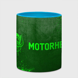 Кружка 3D Motorhead - green gradient по-горизонтали, цвет: 3D-белый + небесно-голубой — фото 2