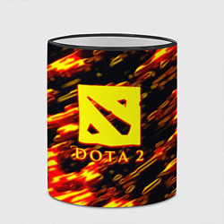 Кружка 3D DOTA2 огенный стиль текстура, цвет: 3D-черный кант — фото 2