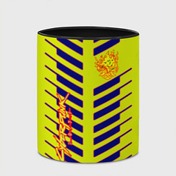Кружка 3D Cyberpunk 2077 полсы геометрия, цвет: 3D-белый + черный — фото 2