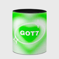 Кружка 3D Got7 сердце, цвет: 3D-белый + черный — фото 2