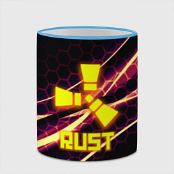 Кружка 3D RUST game hexagon, цвет: 3D-небесно-голубой кант — фото 2