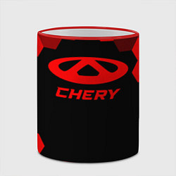 Кружка 3D Chery - red gradient, цвет: 3D-красный кант — фото 2