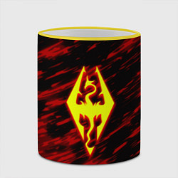 Кружка 3D The Elder Scrolls огненные краски, цвет: 3D-желтый кант — фото 2