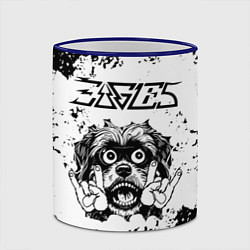 Кружка 3D Eagles - рок пес, цвет: 3D-синий кант — фото 2