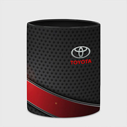 Кружка 3D Toyota auto car, цвет: 3D-белый + черный — фото 2