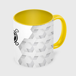 Кружка 3D One Piece white poly, цвет: 3D-белый + желтый