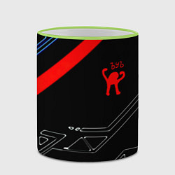 Кружка 3D Ъуъ Съука sport geometry, цвет: 3D-светло-зеленый кант — фото 2