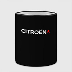 Кружка 3D Citroen logo, цвет: 3D-черный кант — фото 2